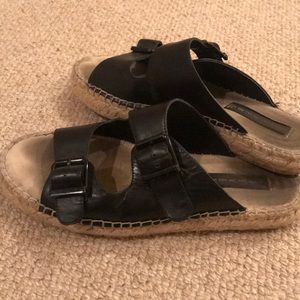 steve madden sandals in black